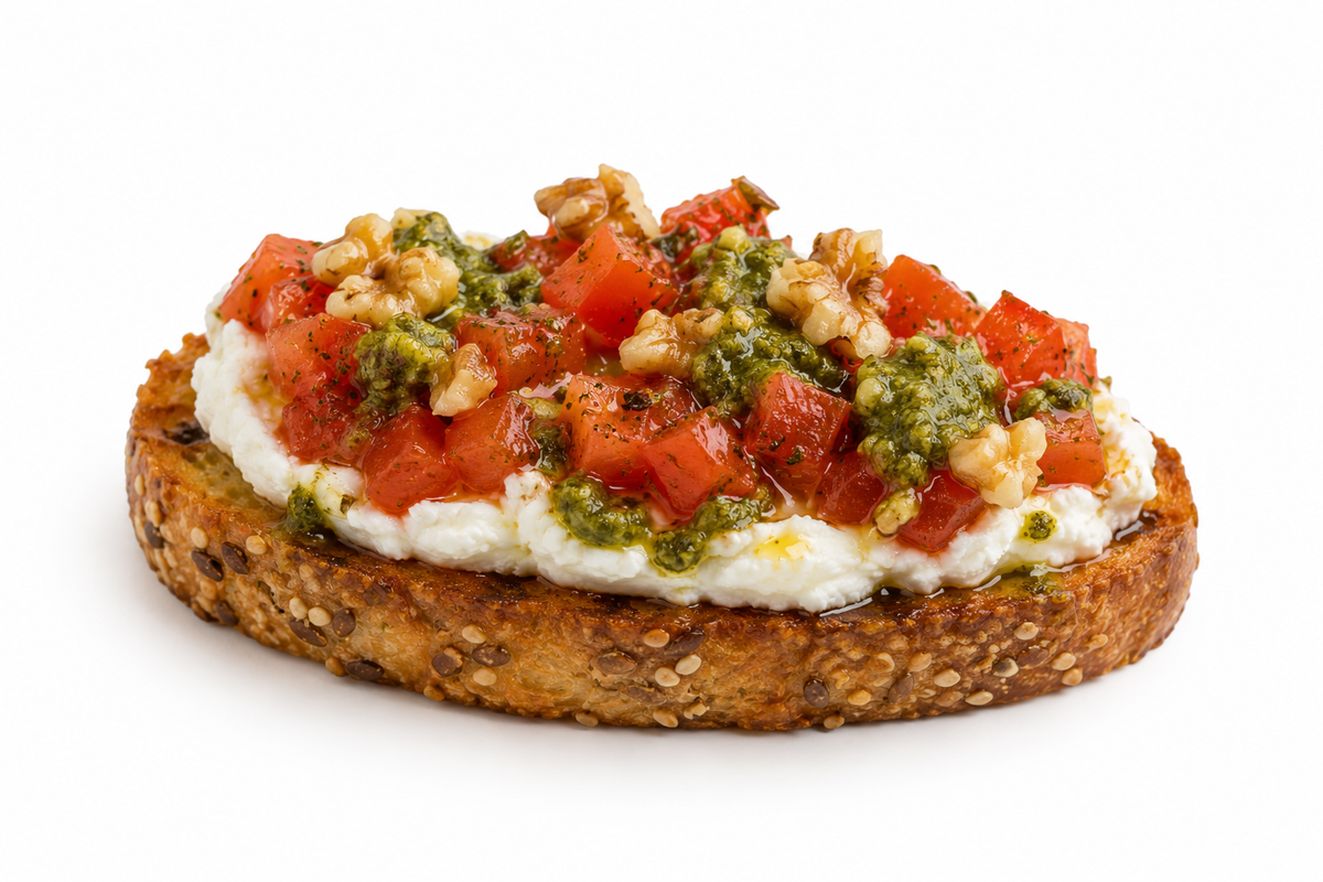 Bruschetta Caprese y Nuez